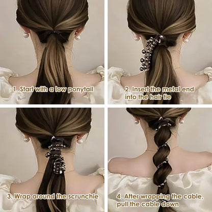 Sierra Spiral Hair Tie | Soft Elastic, Damage-Resistant Hold - Hartwella
