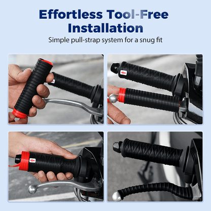 Silo Bike Handle Grips | Premium Silicone, Universal Fit, Shock Absorbing - Hartwella