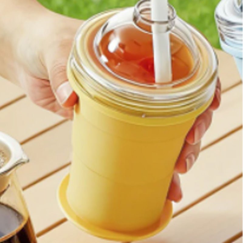 Silo Collapsible Cup | Food - Grade Silicone, Leak - Proof with Straw - Hartwella