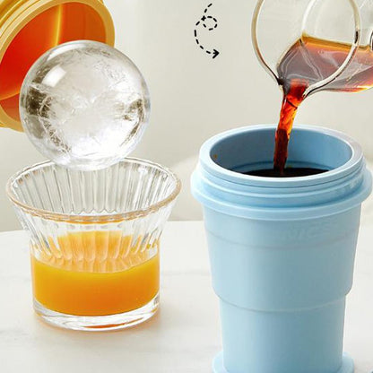 Silo Collapsible Cup | Food - Grade Silicone, Leak - Proof with Straw - Hartwella