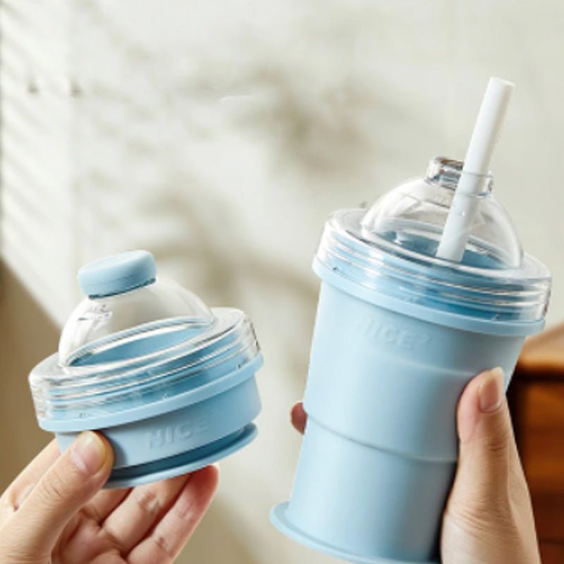 Silo Collapsible Cup | Food - Grade Silicone, Leak - Proof with Straw - Hartwella