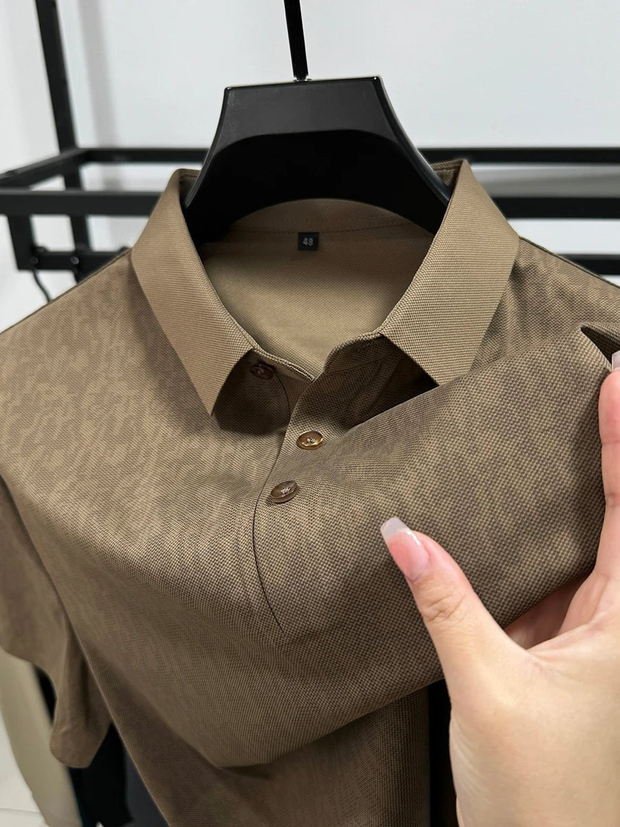 Silva Short Sleeve T-Shirt | 100% Silk, Breathable Comfort - Hartwella