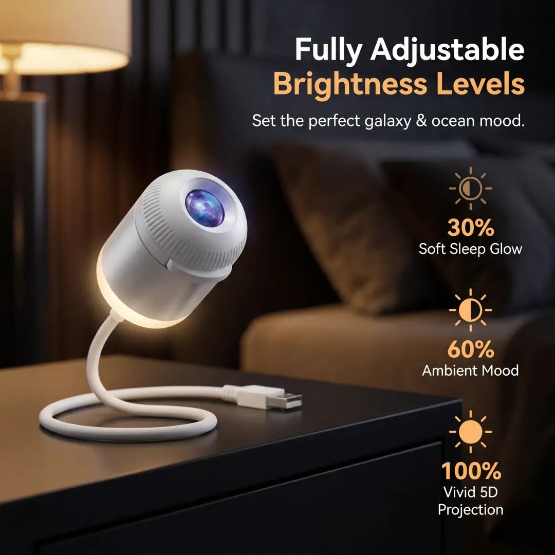 Sirius Galaxy Projector | USB Powered, Touch-Sensitive Night Light - Hartwella