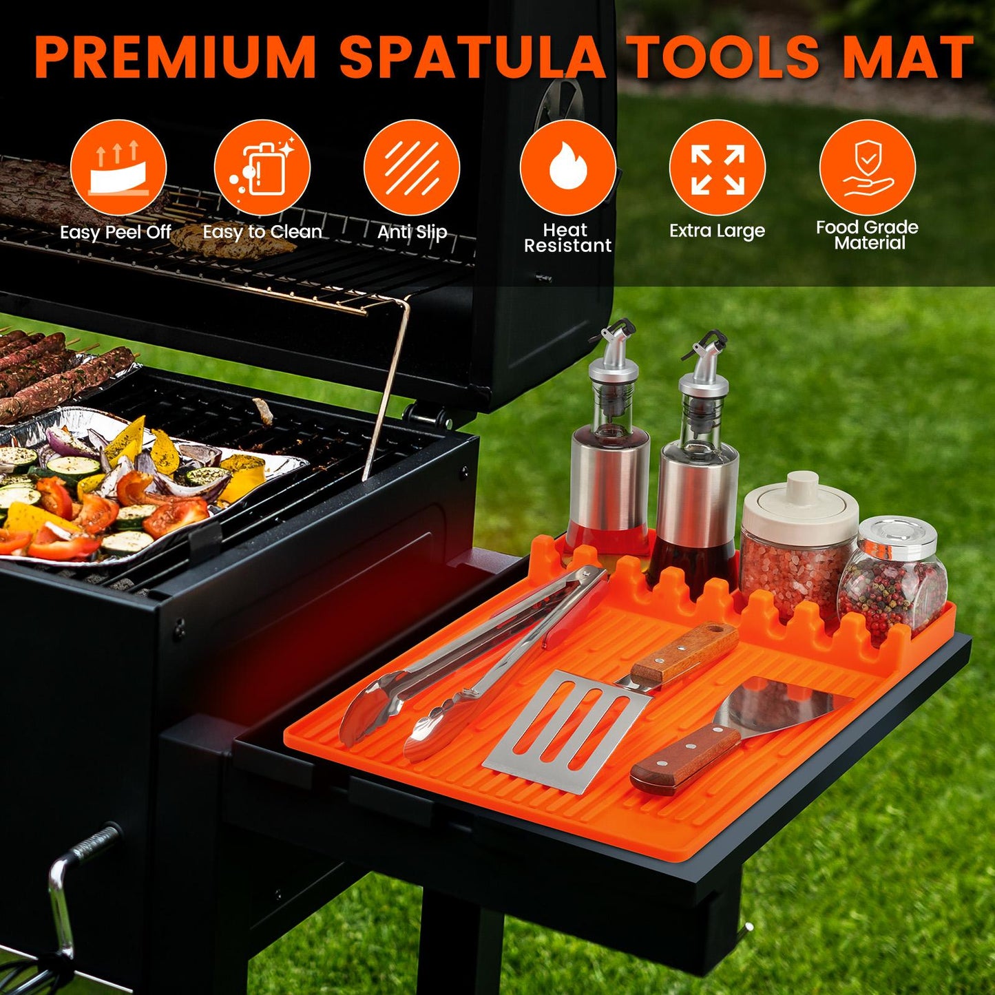 Sizzle Grill Mat | Heat-Resistant, Food-Grade Silicone - Hartwella