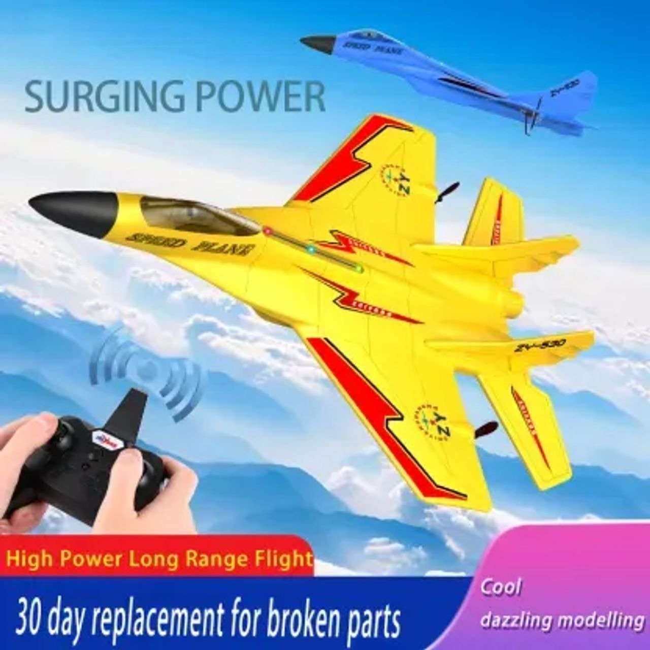 SkyBlaze Fighter Jet Toy | Long - Range, Easy to Fly - Hartwella