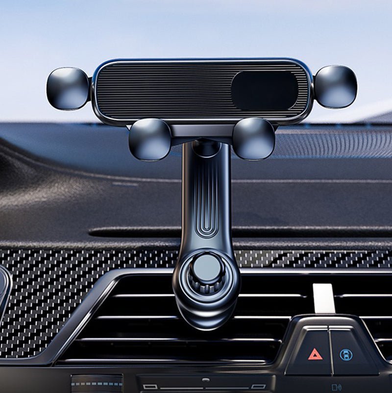 Sleek Car Phone Mount | 360° Rotation, Universal Compatibility - Hartwella