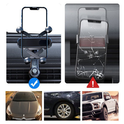 Sleek Car Phone Mount | 360° Rotation, Universal Compatibility - Hartwella