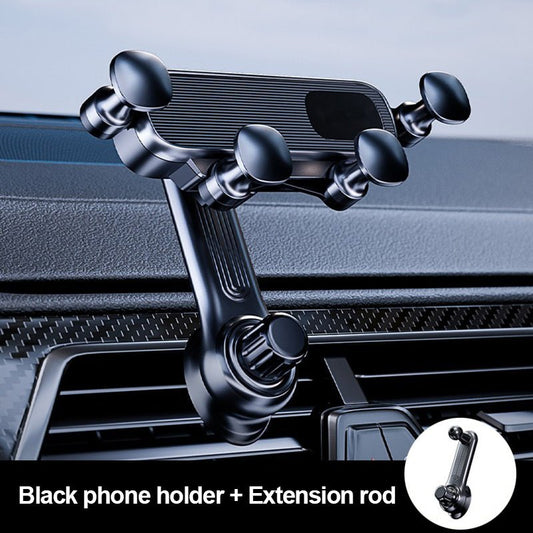 Sleek Car Phone Mount | 360° Rotation, Universal Compatibility - Hartwella