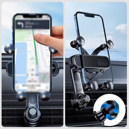 Sleek Car Phone Mount | 360° Rotation, Universal Compatibility - Hartwella