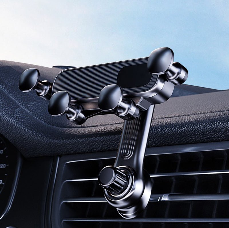 Sleek Car Phone Mount | 360° Rotation, Universal Compatibility - Hartwella