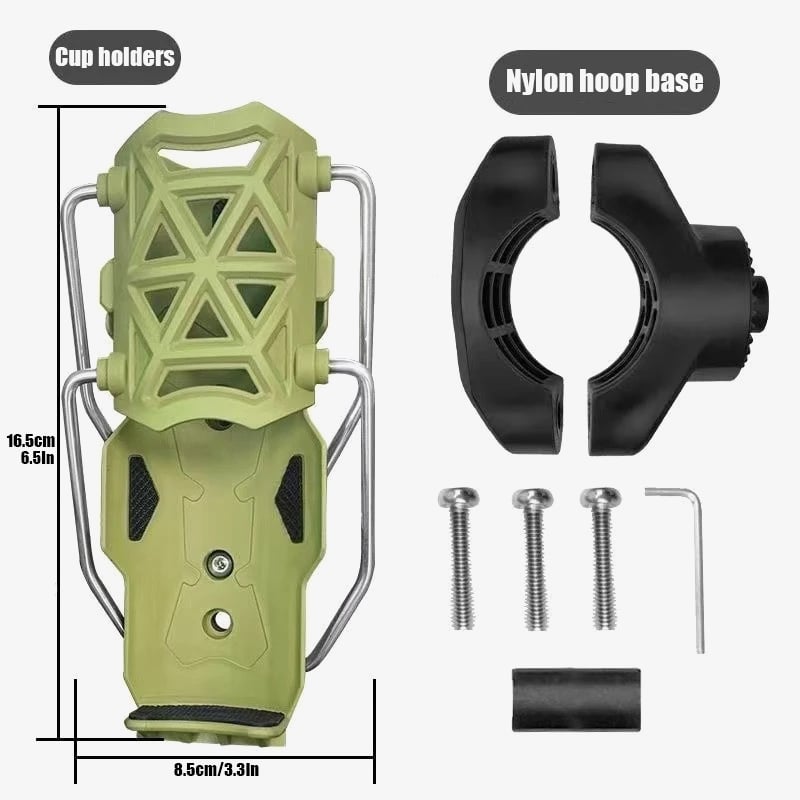Sleek Cup Holder | Adjustable, Weather - Resistant, 360 - Degree Rotation - Hartwella