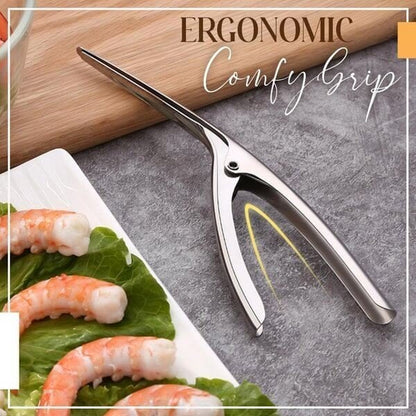 Sleek Shrimp Deveiner Tool | Ergonomic Stainless Steel Peeler - Hartwella