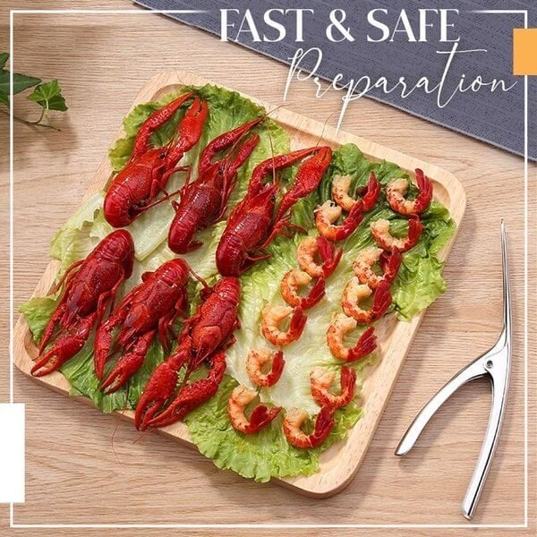 Sleek Shrimp Deveiner Tool | Ergonomic Stainless Steel Peeler - Hartwella
