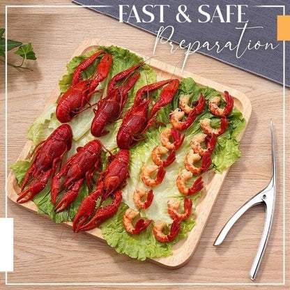 Sleek Shrimp Deveiner Tool | Ergonomic Stainless Steel Peeler - Hartwella