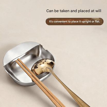 Sleek Spoon Rest | Rust - Proof Stainless Steel, U - Shaped Holder for Stove - Hartwella