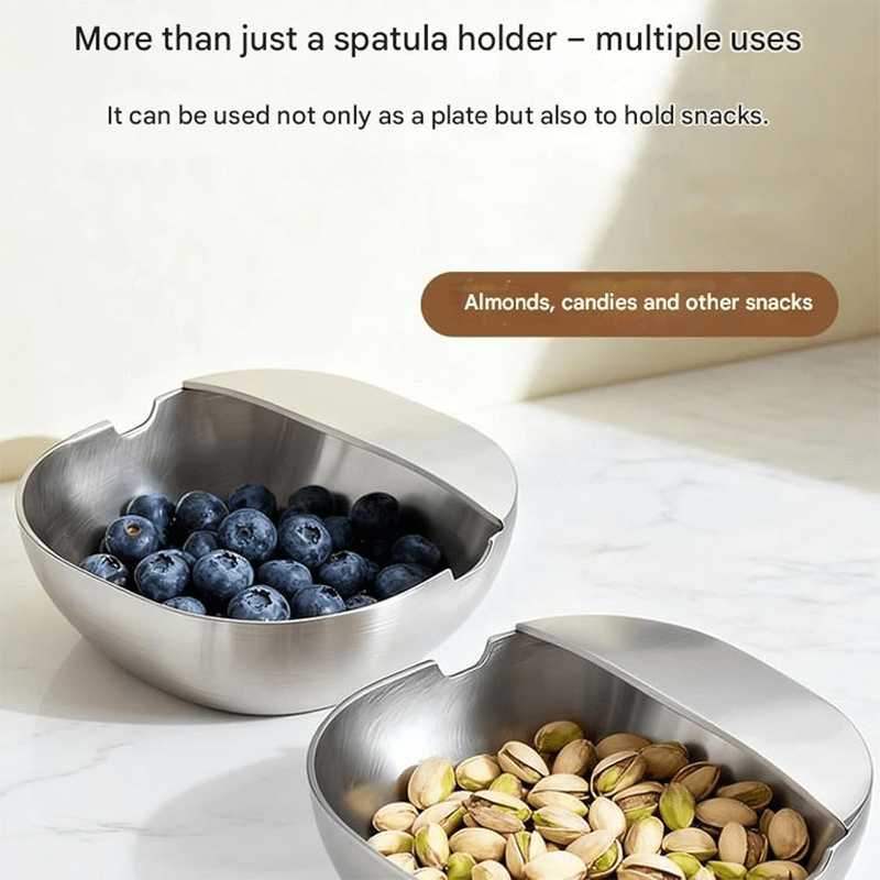 Sleek Spoon Rest | Rust - Proof Stainless Steel, U - Shaped Holder for Stove - Hartwella
