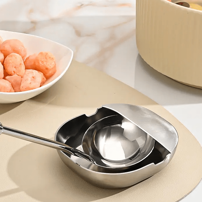 Sleek Spoon Rest | Rust - Proof Stainless Steel, U - Shaped Holder for Stove - Hartwella