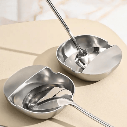 Sleek Spoon Rest | Rust - Proof Stainless Steel, U - Shaped Holder for Stove - Hartwella