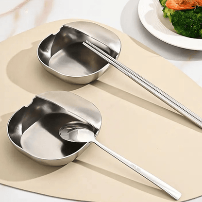 Sleek Spoon Rest | Rust - Proof Stainless Steel, U - Shaped Holder for Stove - Hartwella