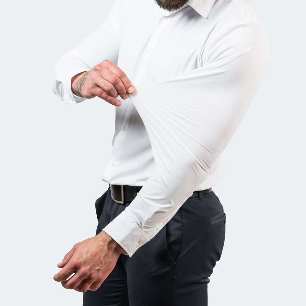 Sleek Stretch Shirt | Non-Iron, Anti-Wrinkle - Hartwella