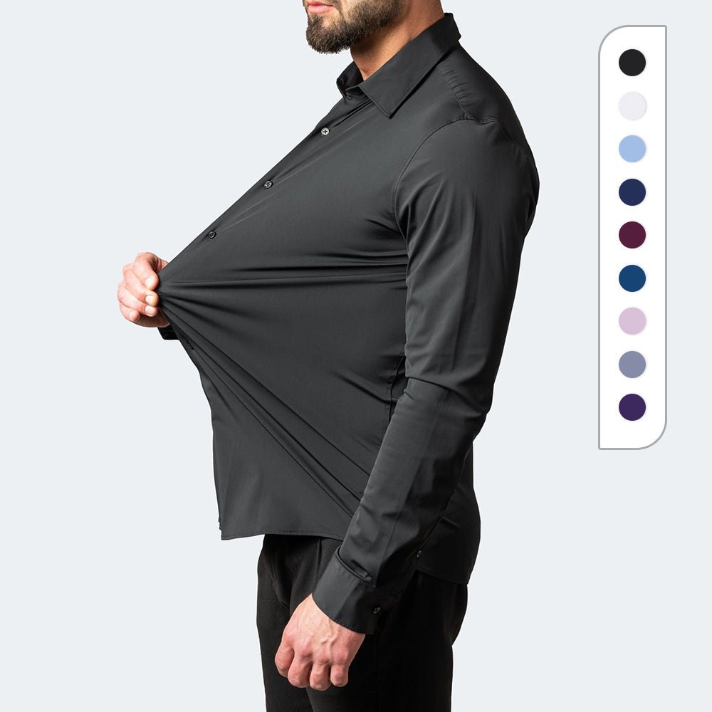 Sleek Stretch Shirt | Non-Iron, Anti-Wrinkle - Hartwella