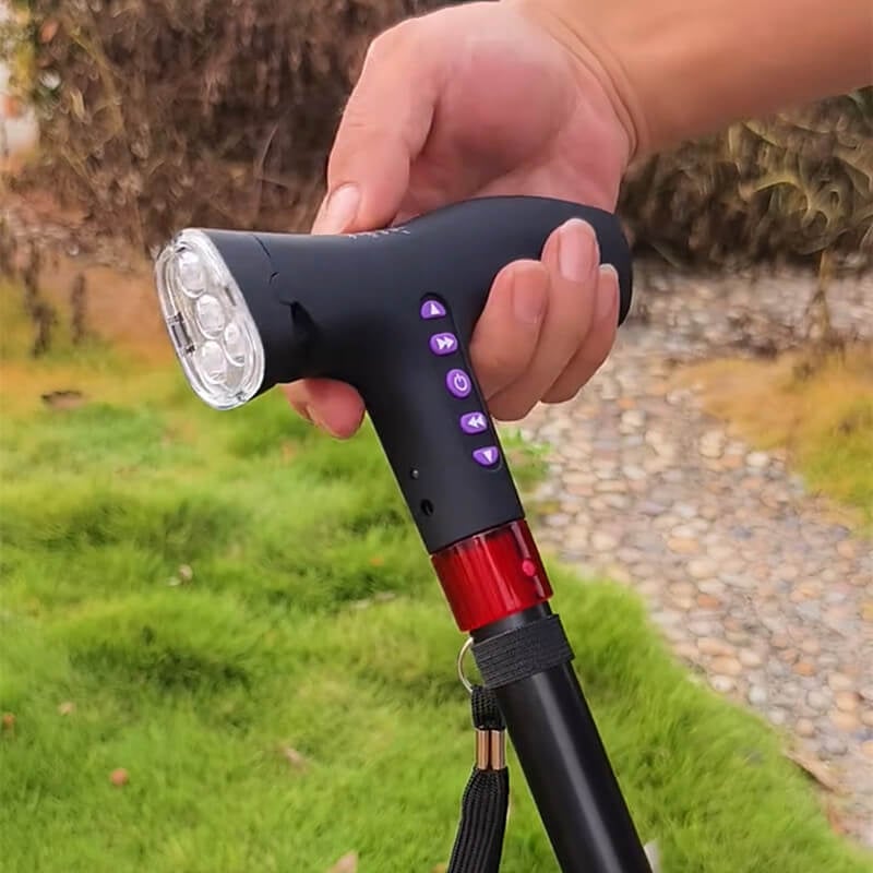Smarte Cane Guardian | Adjustable Height, Alarm & LED Light - Hartwella