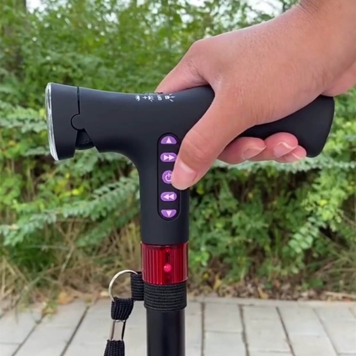 Smarte Cane Guardian | Adjustable Height, Alarm & LED Light - Hartwella