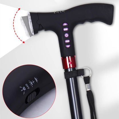 Smarte Cane Guardian | Adjustable Height, Alarm & LED Light - Hartwella