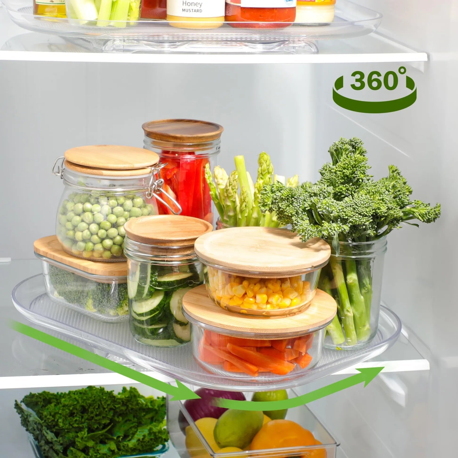 SmartSpin Organizer | 360-Degree Rotating Turntable, Easy-Clean Design - Hartwella