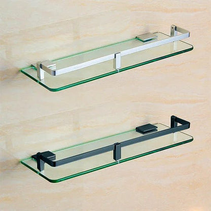 Sola Glass Clip | Space Aluminum, Easy Installation for 8 - 12mm Thick Glass - Hartwella