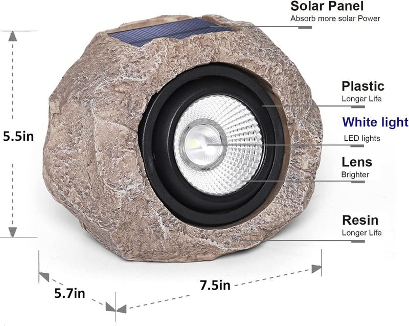 Sola Rock Lamp | Solar Powered, Waterproof - Hartwella