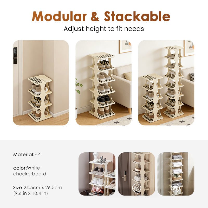 Sola Shoe Rack | Space - Saving, Stackable Design - Hartwella