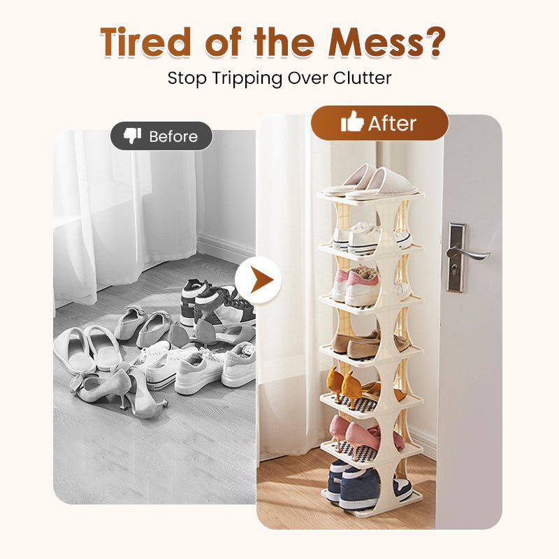 Sola Shoe Rack | Space - Saving, Stackable Design - Hartwella