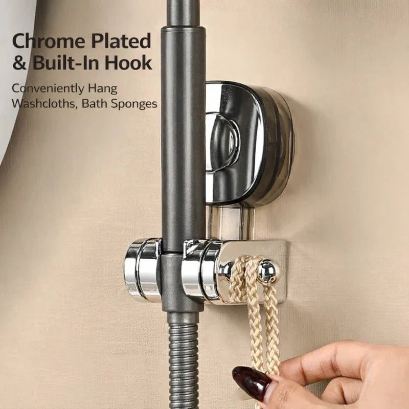 Sola Shower Head Holder | Adjustable Angle, Strong Suction, Rust-Resistant - Hartwella
