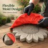 Sola Sunflower Mold | Reusable Garden Art for Custom Stepping Stones - Hartwella