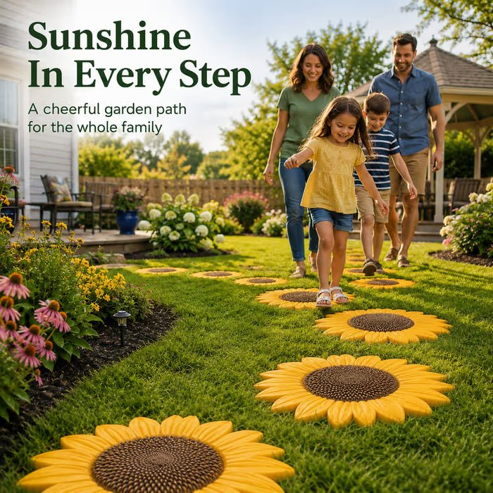 Sola Sunflower Mold | Reusable Garden Art for Custom Stepping Stones - Hartwella