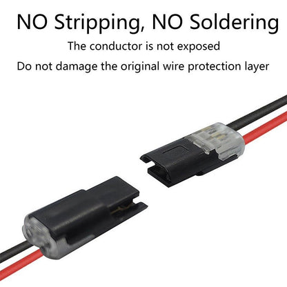 Sola Wire Connector | 2 - Pin Solderless Electrical Wire Connectors for LED Strips - Hartwella