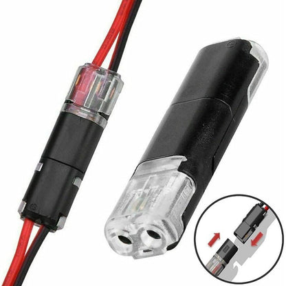 Sola Wire Connector | 2 - Pin Solderless Electrical Wire Connectors for LED Strips - Hartwella