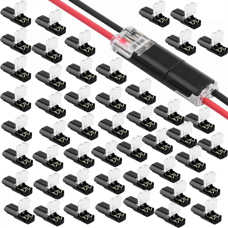 Sola Wire Connector | 2 - Pin Solderless Electrical Wire Connectors for LED Strips - Hartwella