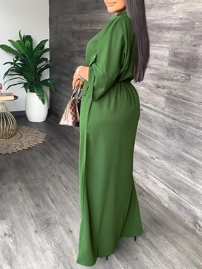 Sola Women's Dress | Lightweight Polyester, Casual Side Slit - Hartwella