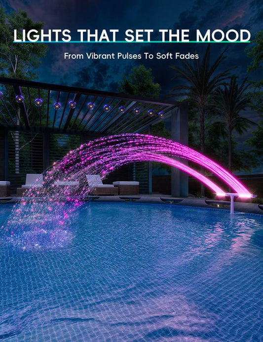 Solaire Pool Fountain | Solar Powered, Adjustable Water Flow - Hartwella