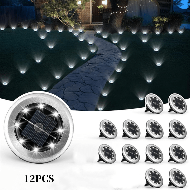 Solar Glow Ground Lights | Waterproof, Energy Efficient - Hartwella
