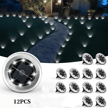 Solar Glow Ground Lights | Waterproof, Energy Efficient - Hartwella