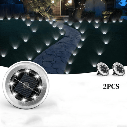 Solar Glow Ground Lights | Waterproof, Energy Efficient - Hartwella