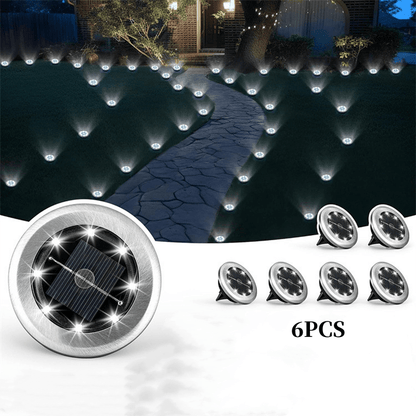 Solar Glow Ground Lights | Waterproof, Energy Efficient - Hartwella