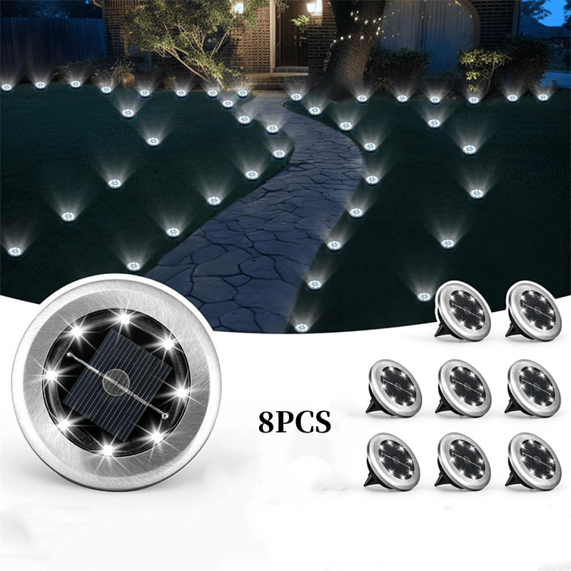 Solar Glow Ground Lights | Waterproof, Energy Efficient - Hartwella