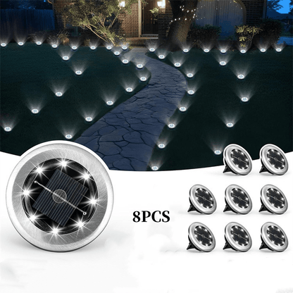 Solar Glow Ground Lights | Waterproof, Energy Efficient - Hartwella