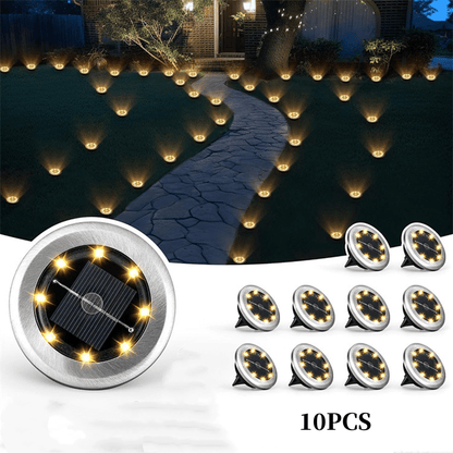 Solar Glow Ground Lights | Waterproof, Energy Efficient - Hartwella