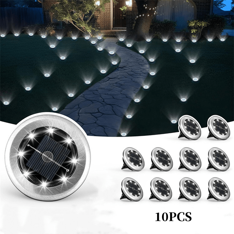 Solar Glow Ground Lights | Waterproof, Energy Efficient - Hartwella
