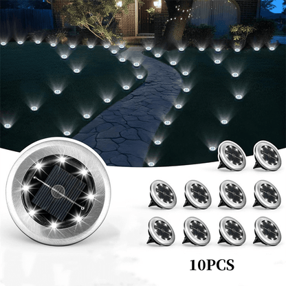 Solar Glow Ground Lights | Waterproof, Energy Efficient - Hartwella